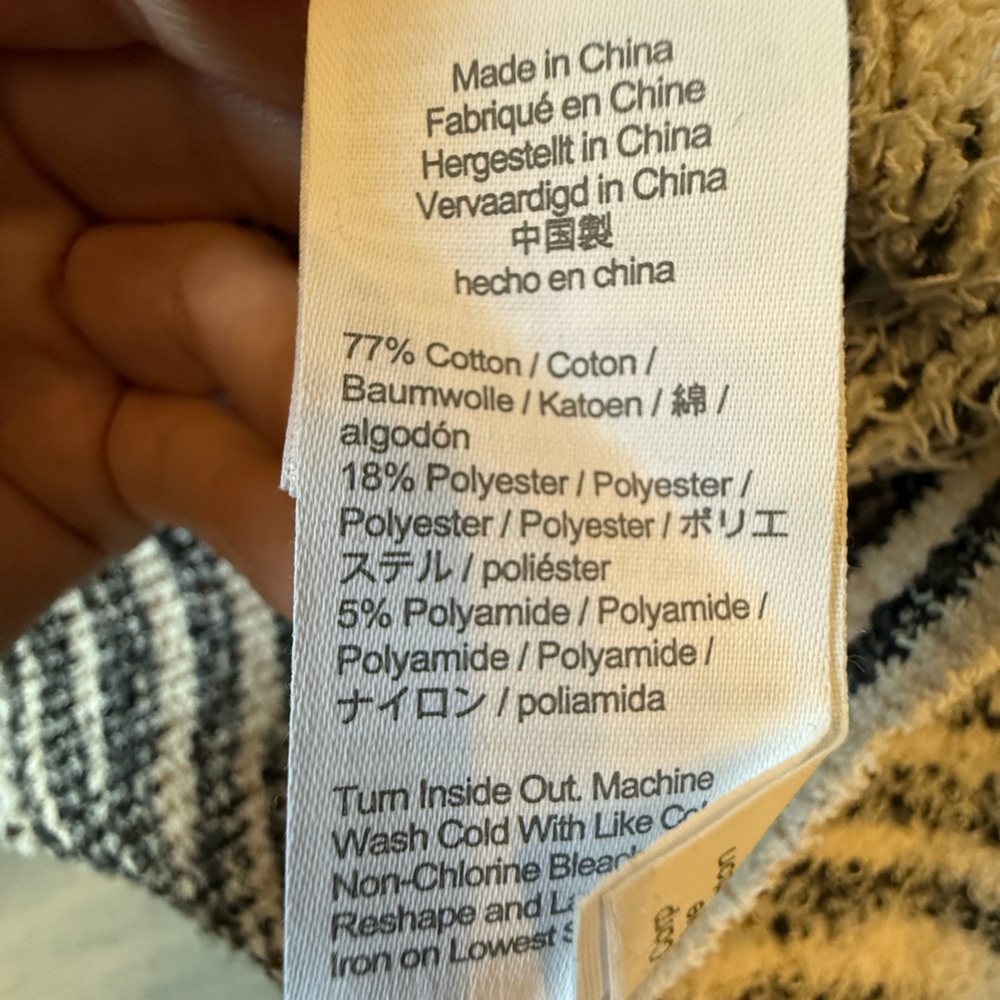 J. Crew Space Dyed Cream and Black Cardigan Classic Quiet Luxury Small - Picture 7 of 10